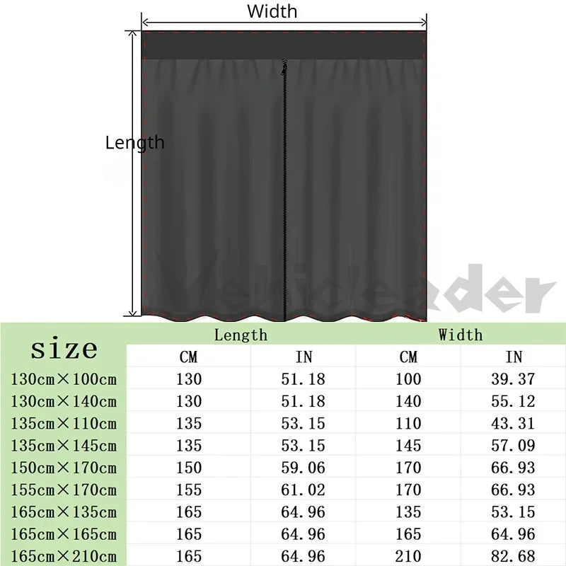 Universal Van camper Magnetic Sliding Door Mosquito Fly Net Mesh Screen