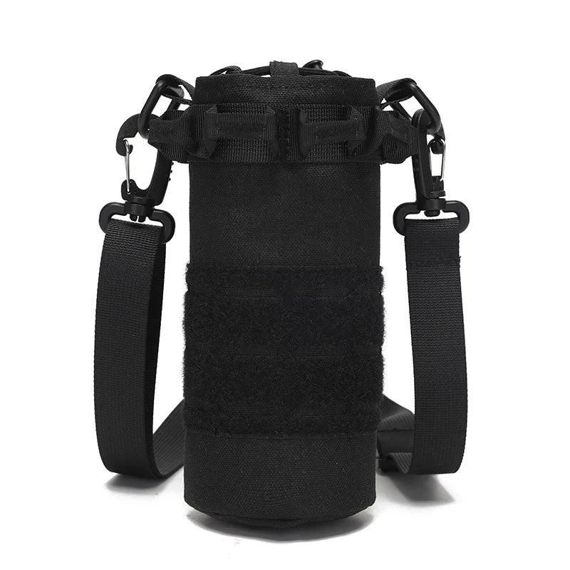 Tactical Molle Water Bottle Pouch Hydration Carrier Bag with Strap Nylon