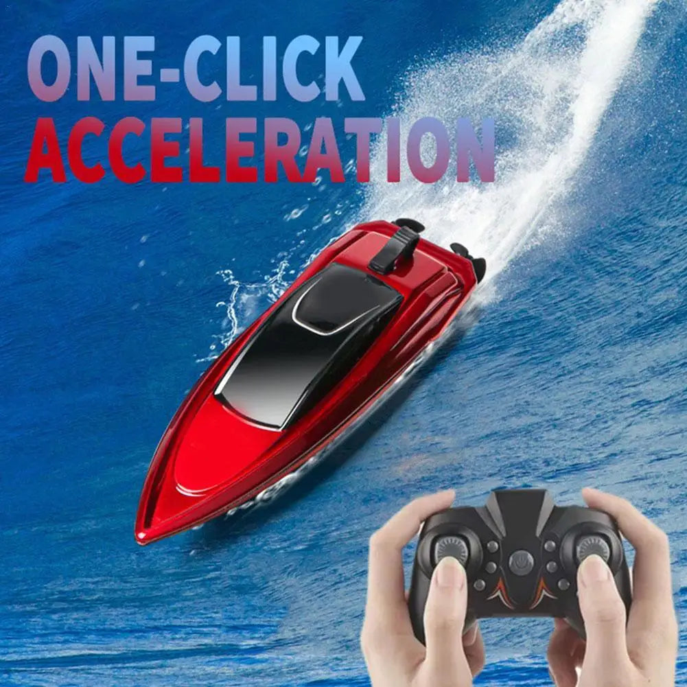 2.4G Mini RC Boat - Waterproof, Dual Motors, 3.7V 100mAh, 12 Min Use, Bath Pool