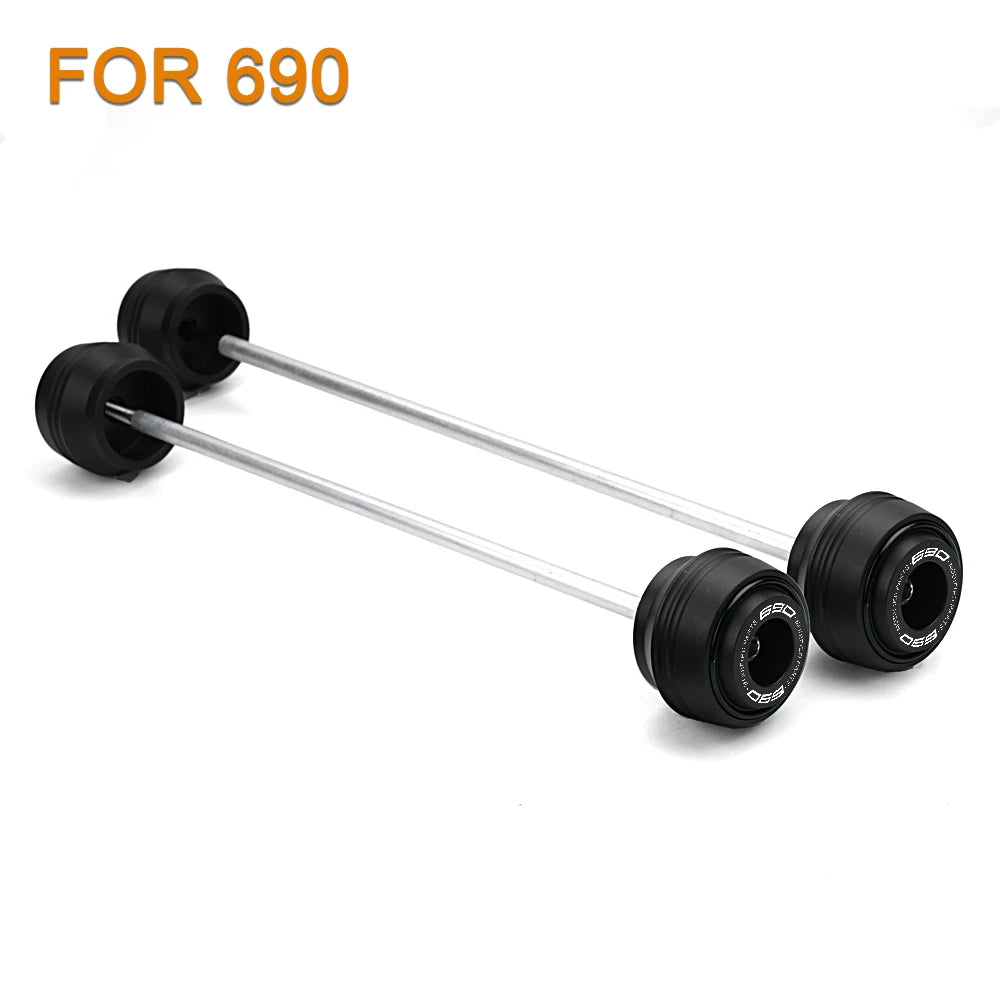 KTM 690 790 890 1290 Duke ADV F&R Axle Sliders Protectors 2017–2025