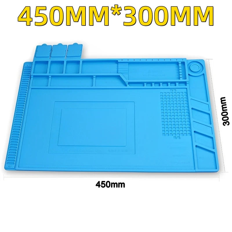 Silicone Soldering Mat Heat Resistant Repair Pad for Phone Laptop Electronics