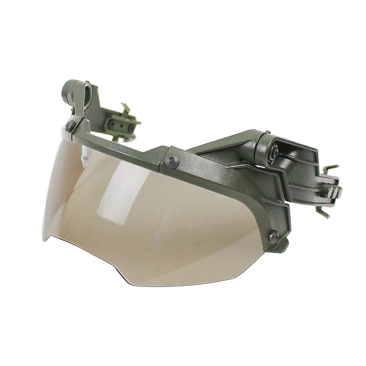 Tactical FAST Helmet Half Face Mask with Flip Goggles for Airsoft Paintball Hunting