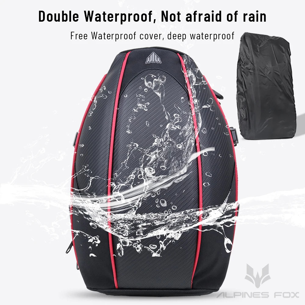 Motorcycle Tail Bag Waterproof Rear Seat Luggage Travel Saddle Pack Touring