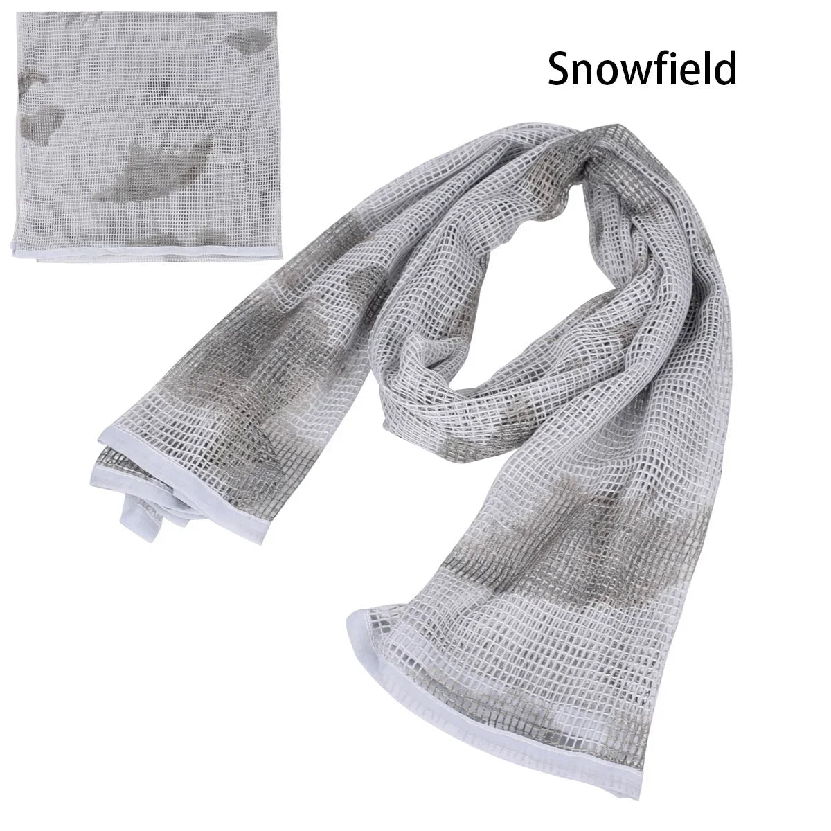 Tactical Cotton Scarf Mesh Neck Keffiyeh Camouflage Face Sniper Veil for Hunting