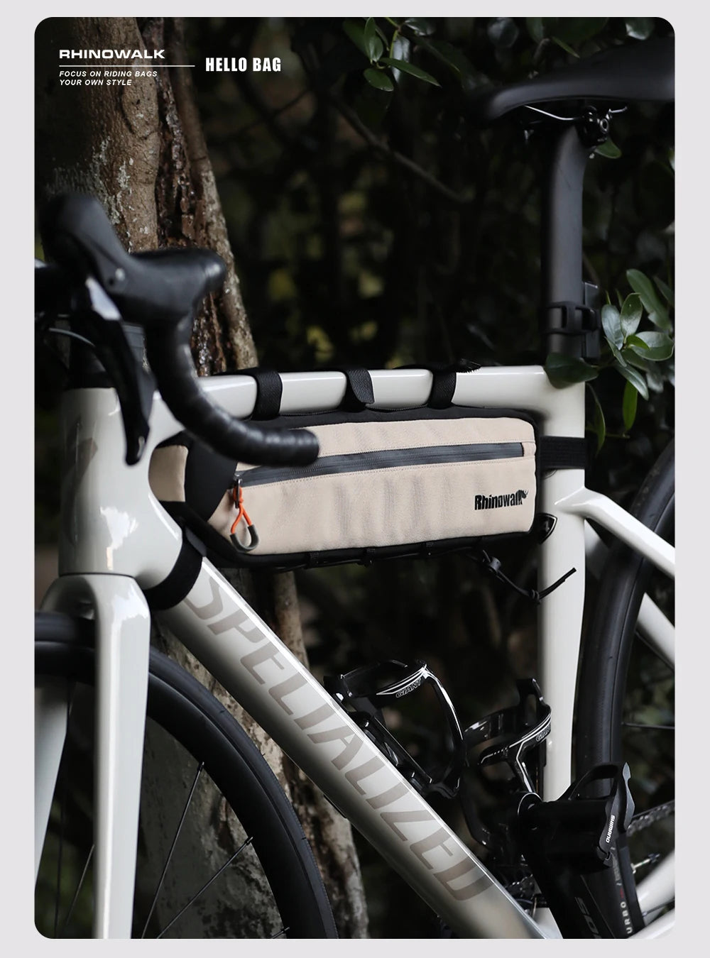 Rhinowalk 2.1L/2.7L Bike Frame Triangle Bag MTB Road Tube Storage Cycling