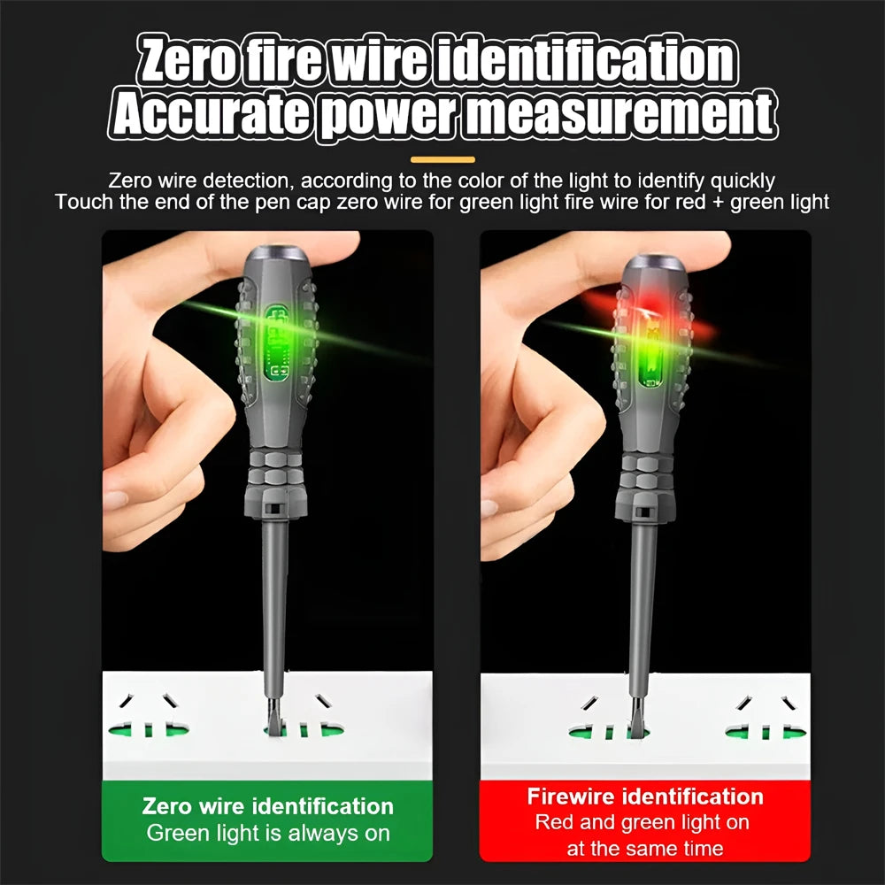 Neon Bulb Indicator Screwdriver Insulated Electrician pen Voltage Tester