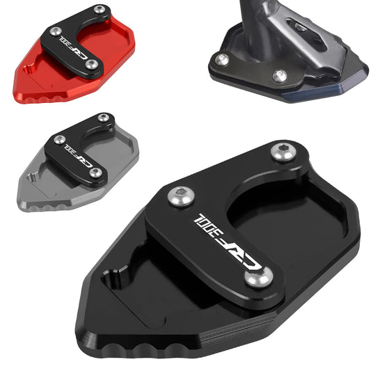 CRF300L Rally 2020-2024 Kickstand Extension Plate Foot Enlarger Pad Red Black
