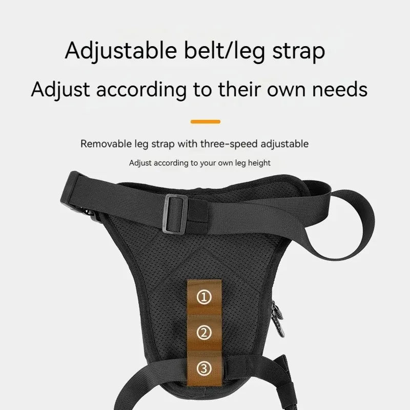 Motorcycle Leg Side Bag - Waterproof EVA Hard Shell Cycling Pack Waist storage