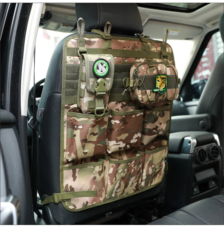 Seat Back Organizer – Waterproof Storage Bag with MOLLE System
