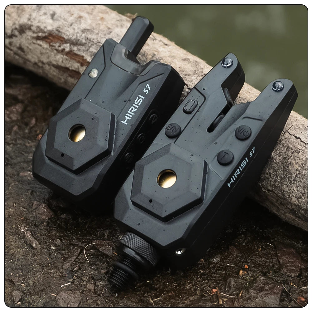Wireless Carp Fishing Alarm Set w/ Camping Light Waterproof Bite Indicator