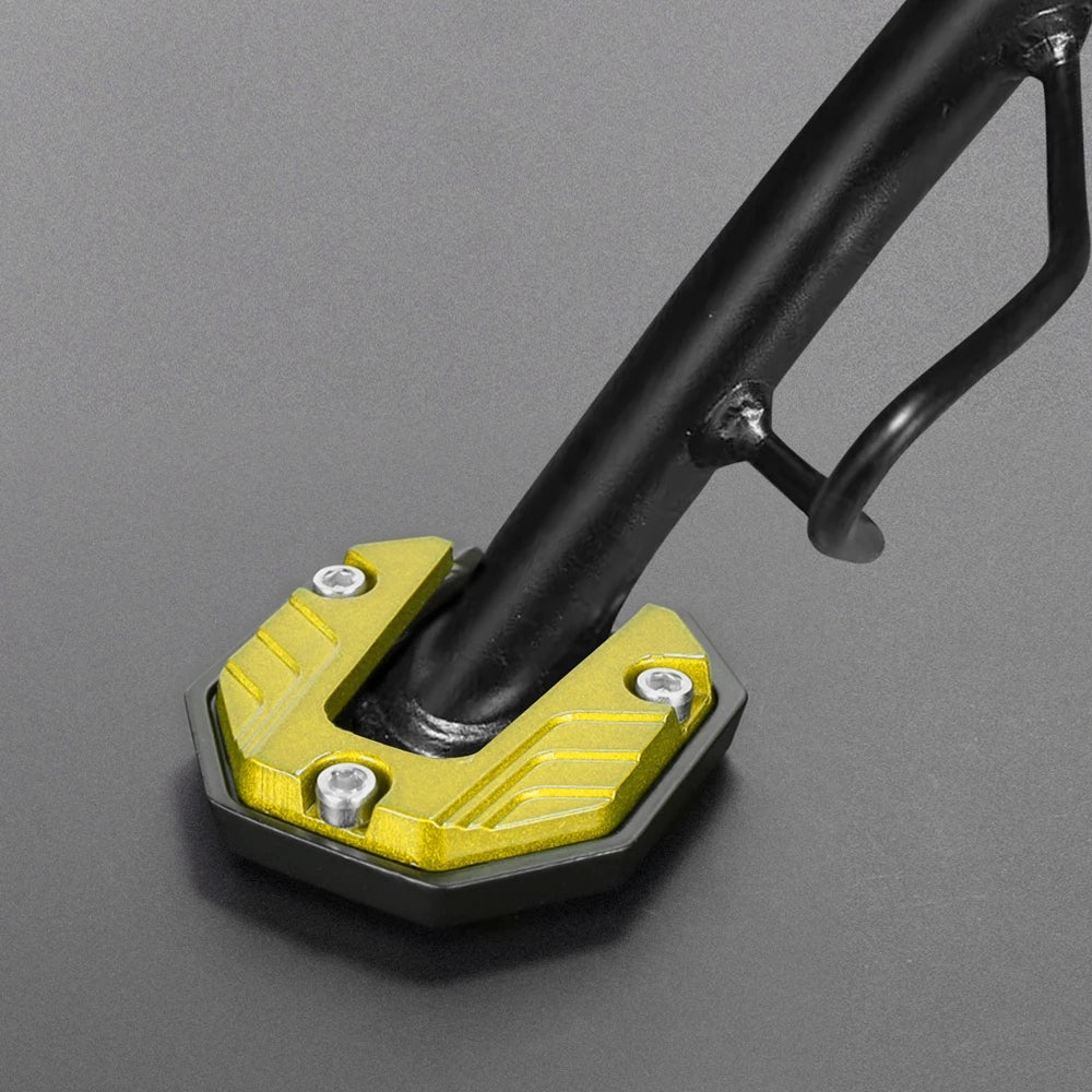 Motorcycle Kickstand Extender Foot Pad CNC Aluminium Support Plate, 5 Colors
