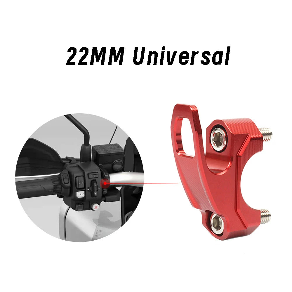 22mm Helmet Hook Universal Motorcycle Bag Holder Hanger CNC