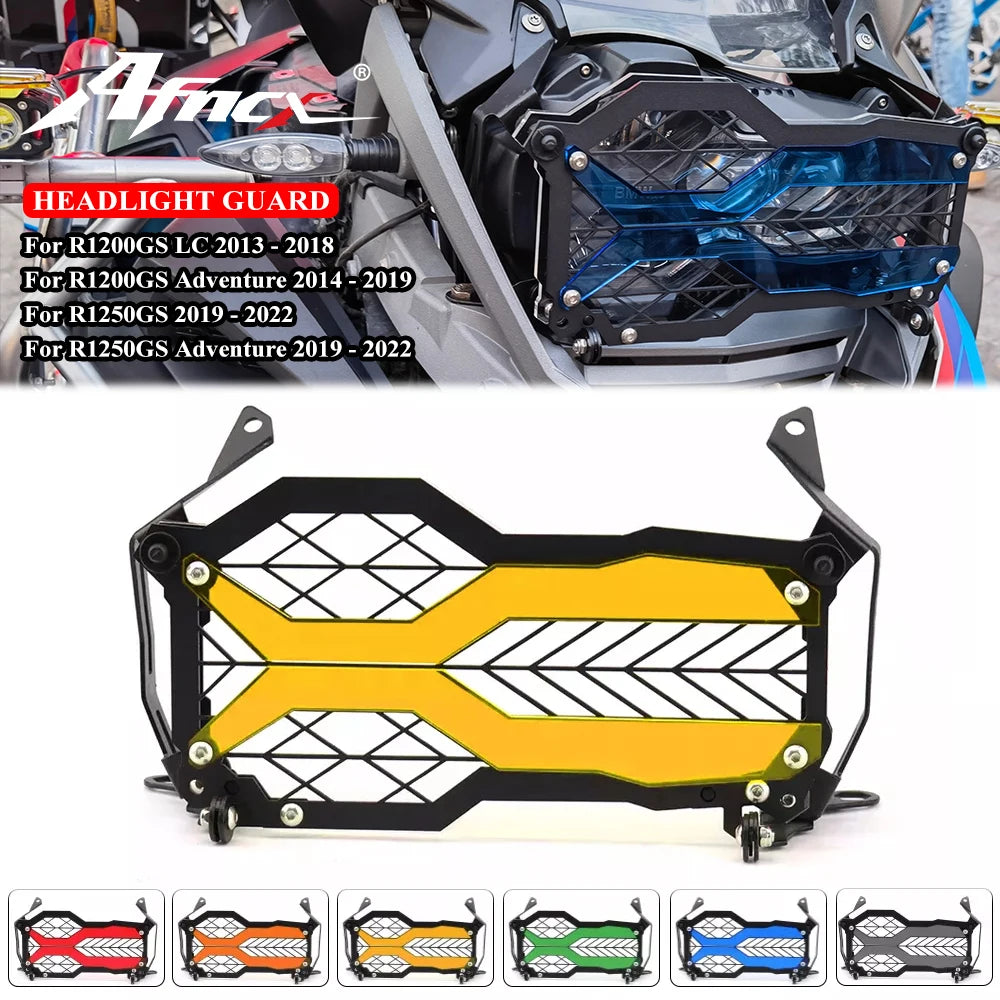 Flipable Headlight Protector Guard for BMW R1250GS/R1200GS 2013-2023, 40 Years