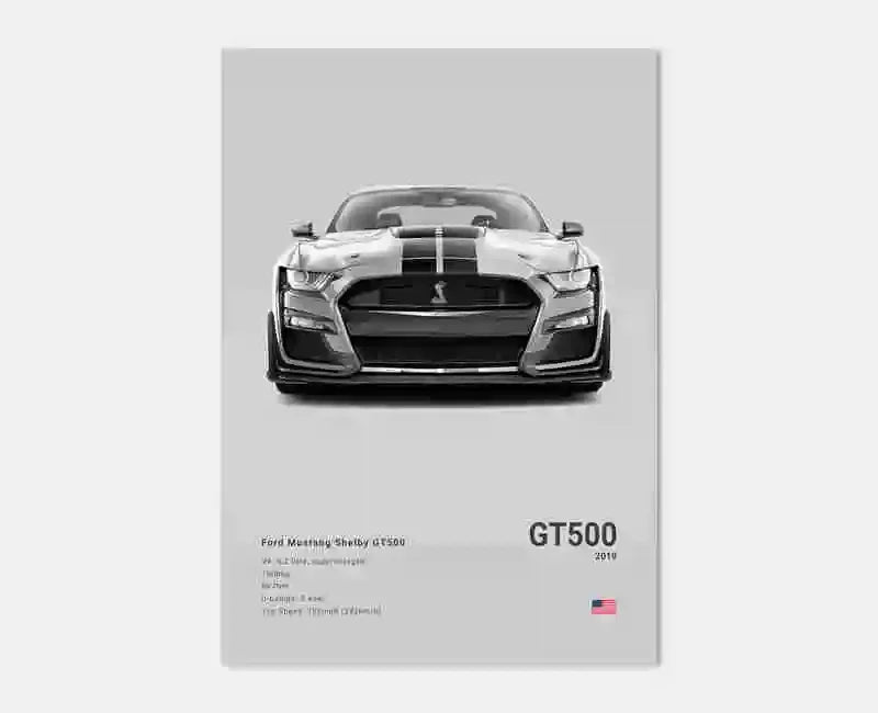 Pop Off Road Car Mancave Poster Luxury Supercar Canvas Wall Art MK1 RS GT500 GTR