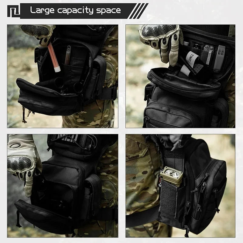 Tactical Leg Bag Utility Pouch Waist Pack Tool Belt Airsoft Paintball