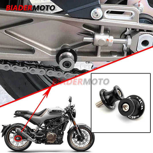 Swingarm Spools Sliders For Husqvarna Svartpilen 125 250 401 701 10MM Bolts