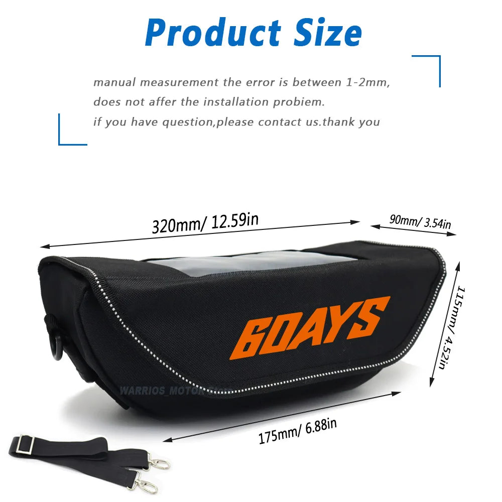 Handlebar Storage KTM EXC EXC-F XC-W TPI Six Days 2020-2022 Waterproof Bag 6DAYS