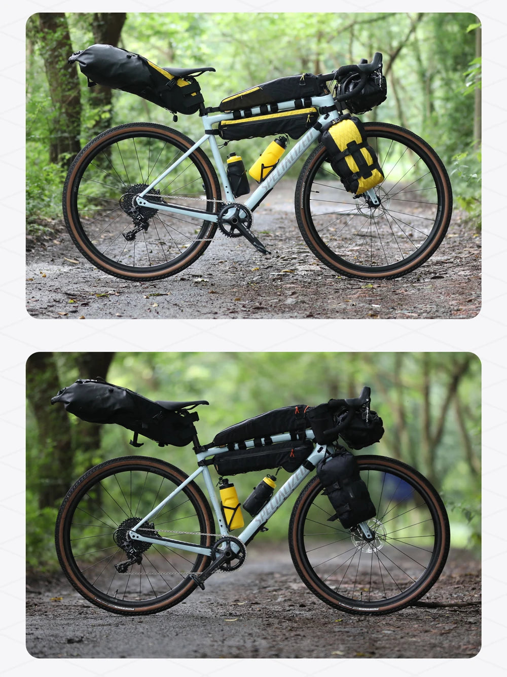 Rhinowalk 6.5L Bike Fork Bag Waterproof Roll Top Front Rack Pack MTB Cycling