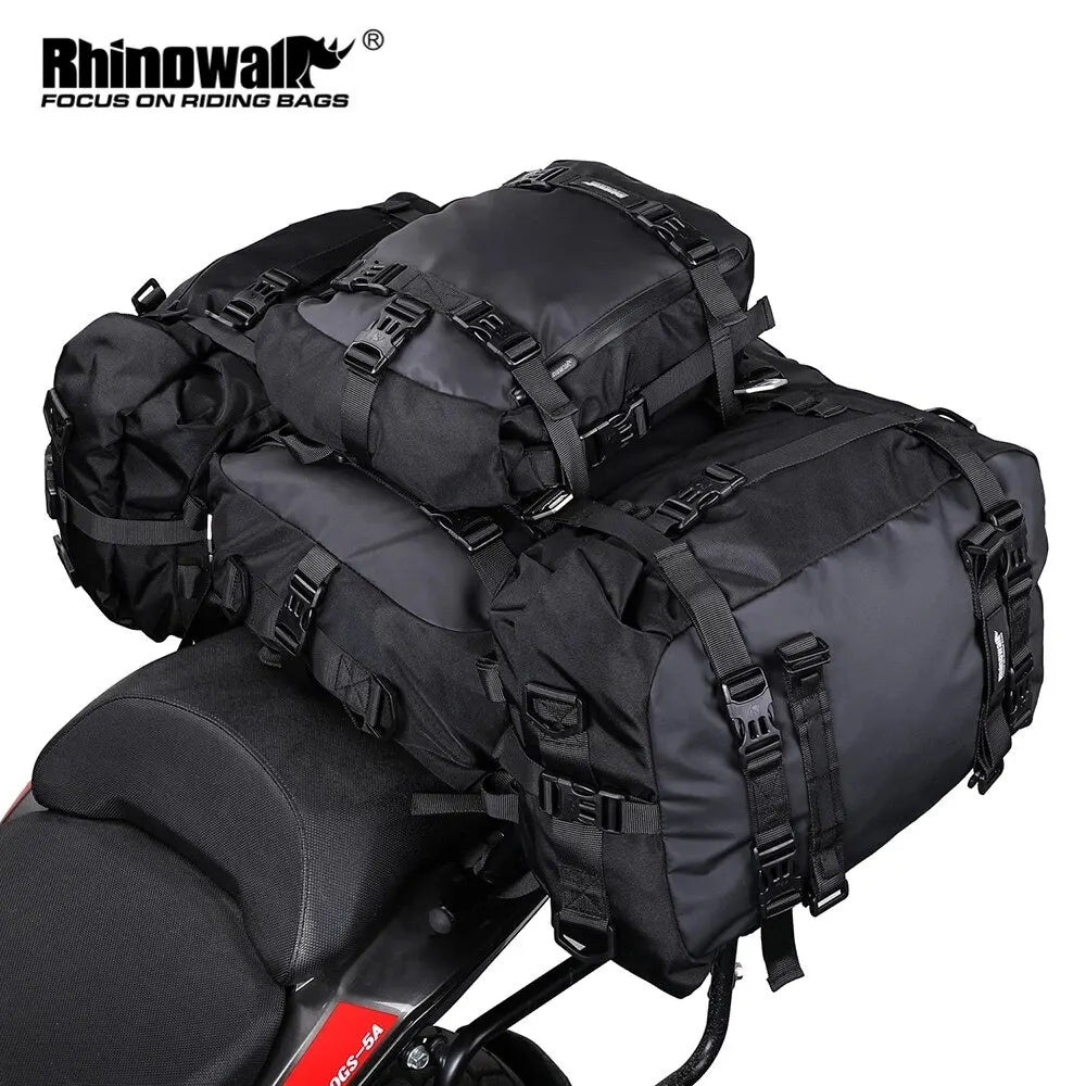 Rhinowalk Motorcycle Saddle Luggage Waterproof Rear Seat Bag 10L 20L 30L