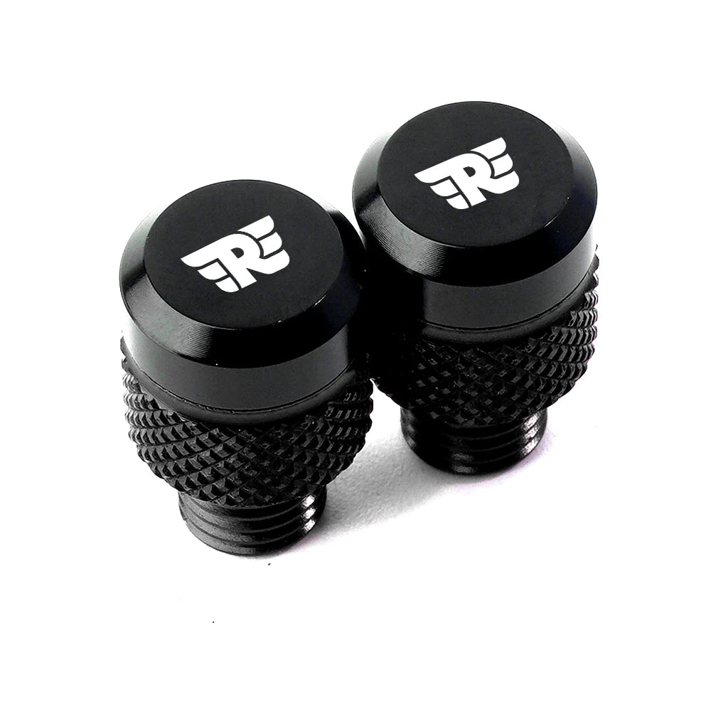 Royal Enfield Mirror Hole Plug CNC Bolt Cap Himalayan Interceptor Pair