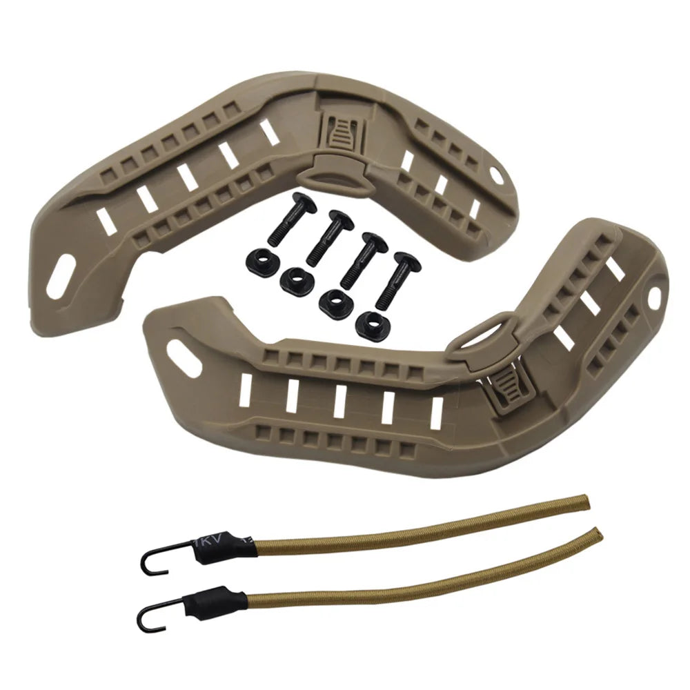 Tactical Helmet Side Rail Mount Kit ABS Airsoft Guide Rail Set