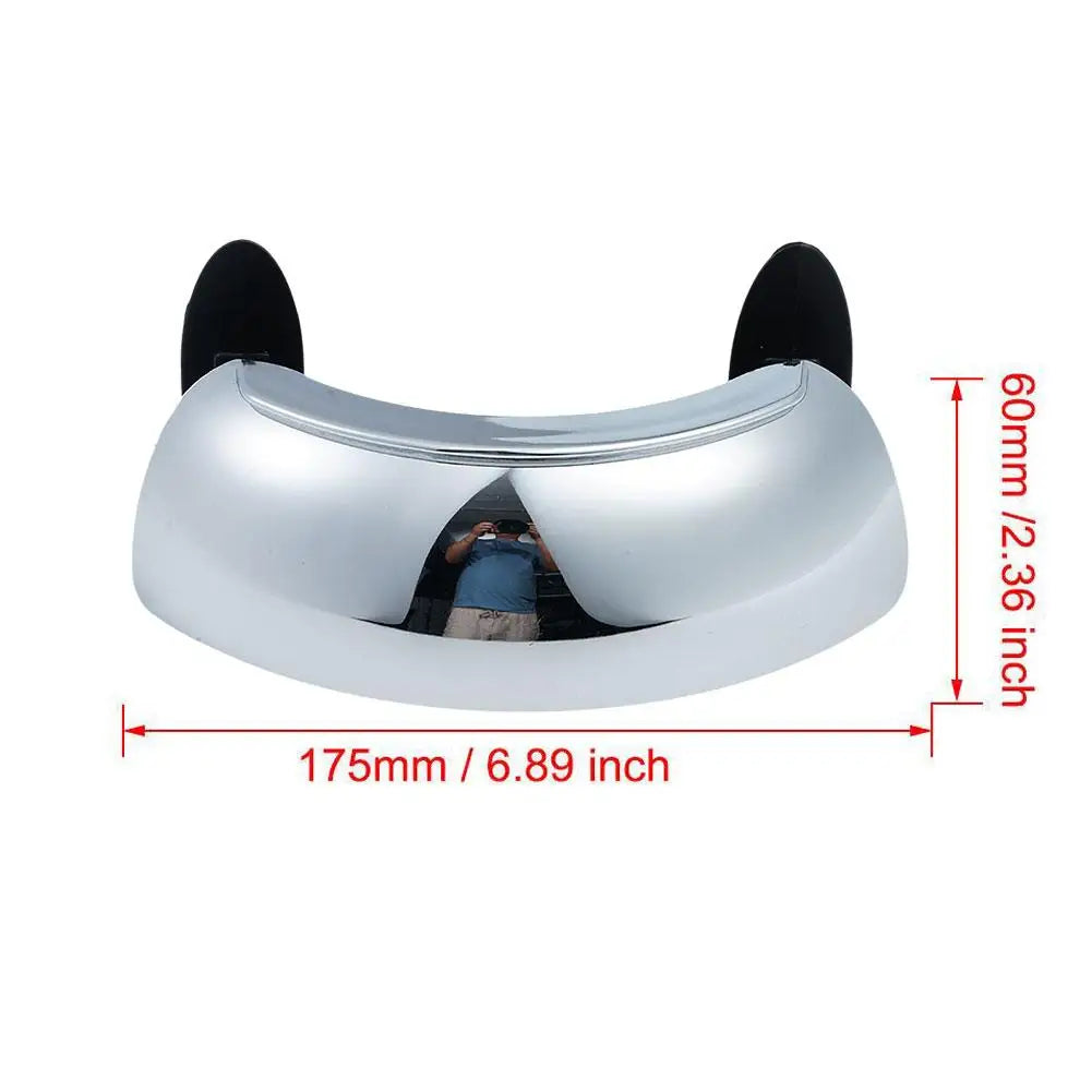 Motorcycle 180° Blind Spot Mirror Wide Angle Rearview Windscreen Touring Safety