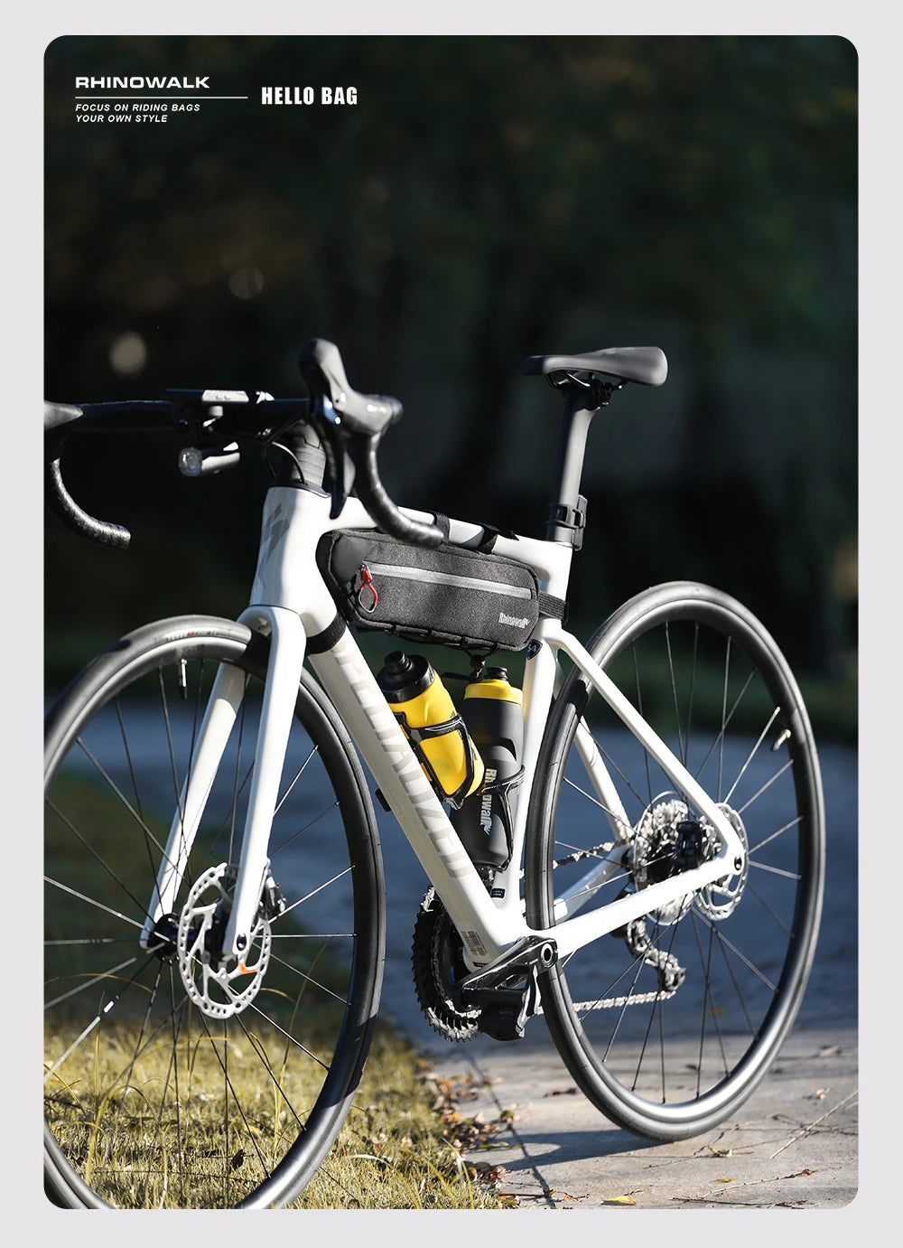 Rhinowalk 2.1L/2.7L Bike Frame Triangle Bag MTB Road Tube Storage Cycling