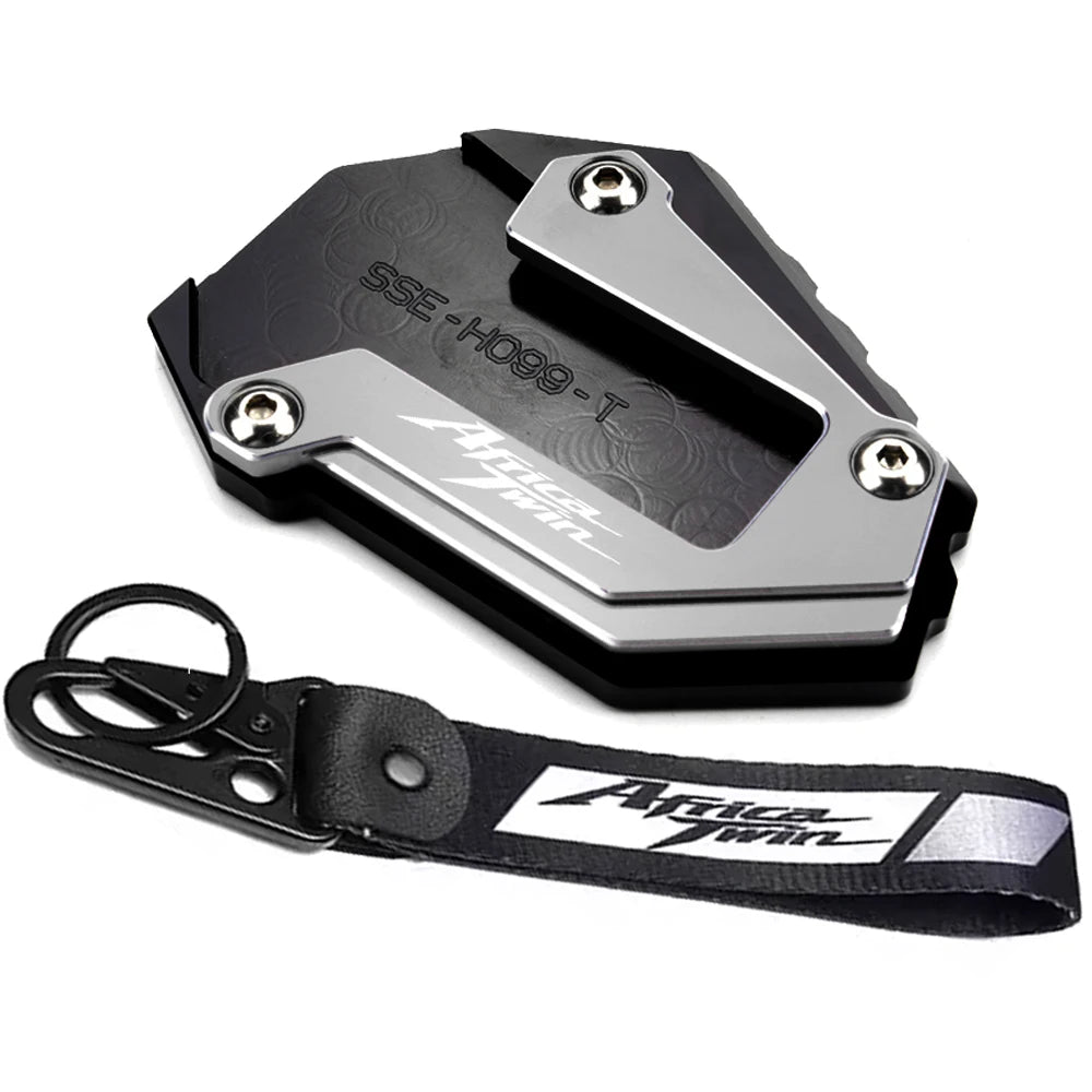CRF1100L Kickstand Side Stand Pad Plate + Keychain Honda Africa Twin 20-23