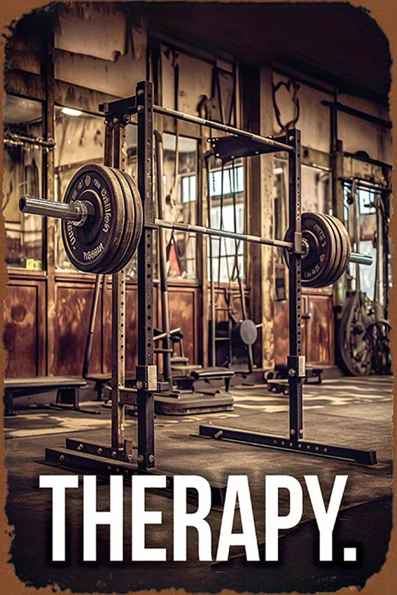 Gym Metal Sign – Interesting Wall Decoration for Room, Bar, Garage, or Cafe