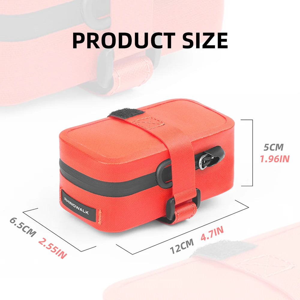 Ultralight Waterproof Bike Saddle Bag 0.4L Compact Rear Seatpost Bike Tail Pouch