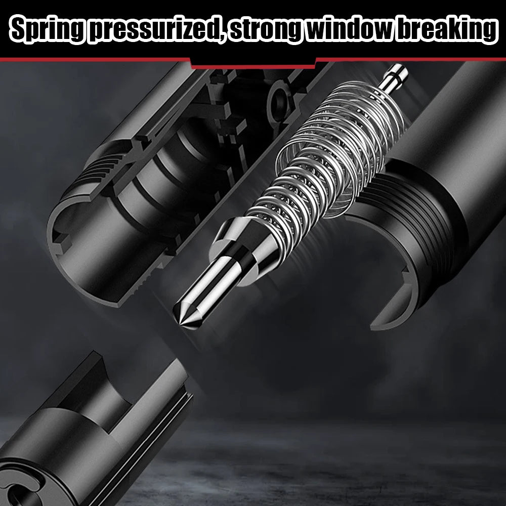 Car Emergency Escape Tool 2-in-1 Safety Hammer Glass Breaker & Seat Belt Cutter