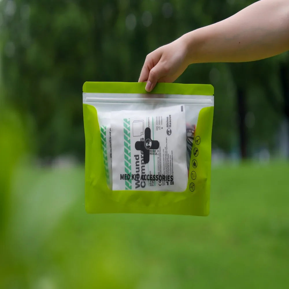 RHINO RESCUE First Aid Refill Bag Outdoor Home Emergency Bandages Gauze