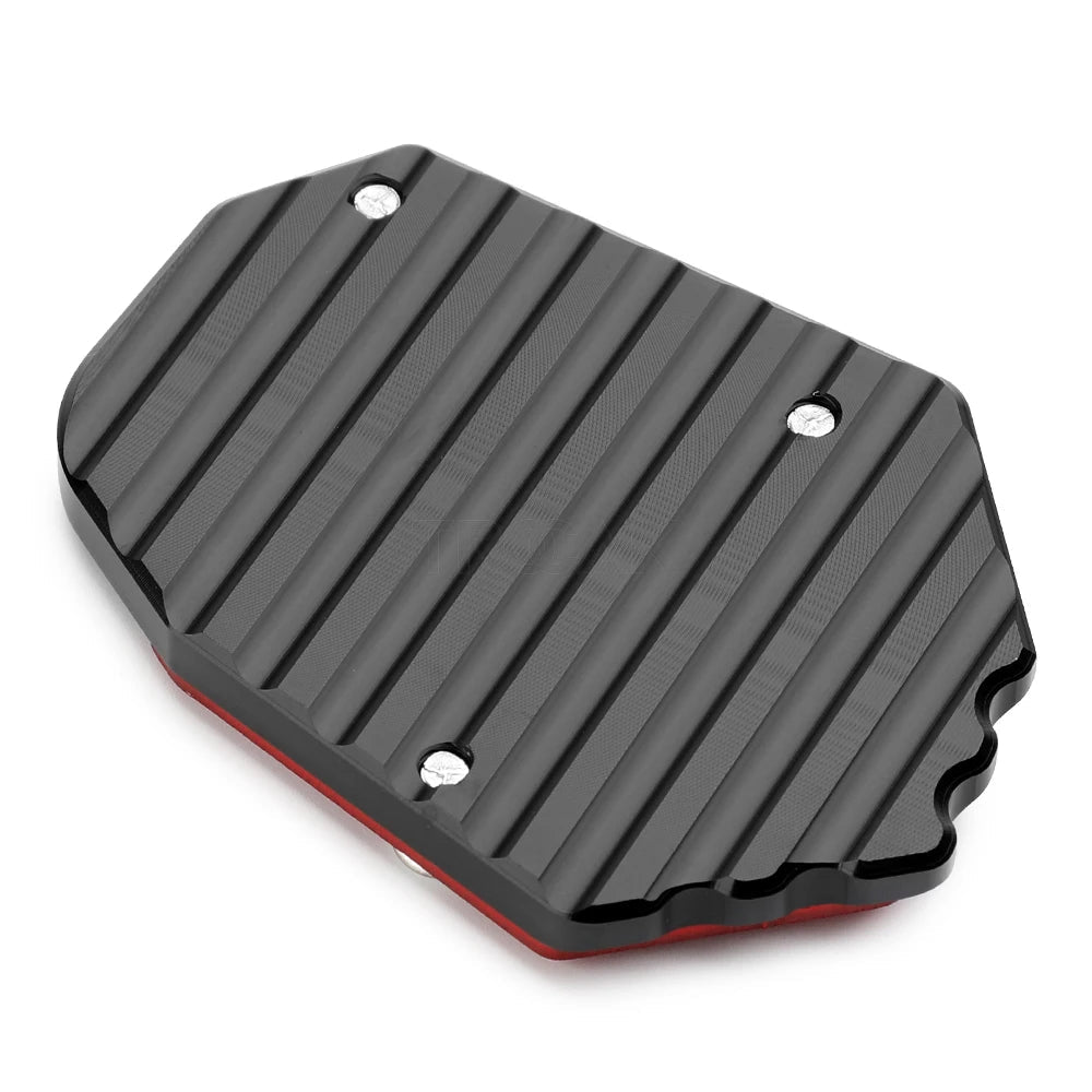 BMW R1300GS CNC Kickstand Side Stand Extension Enlarger Plate Pad 2023–2024