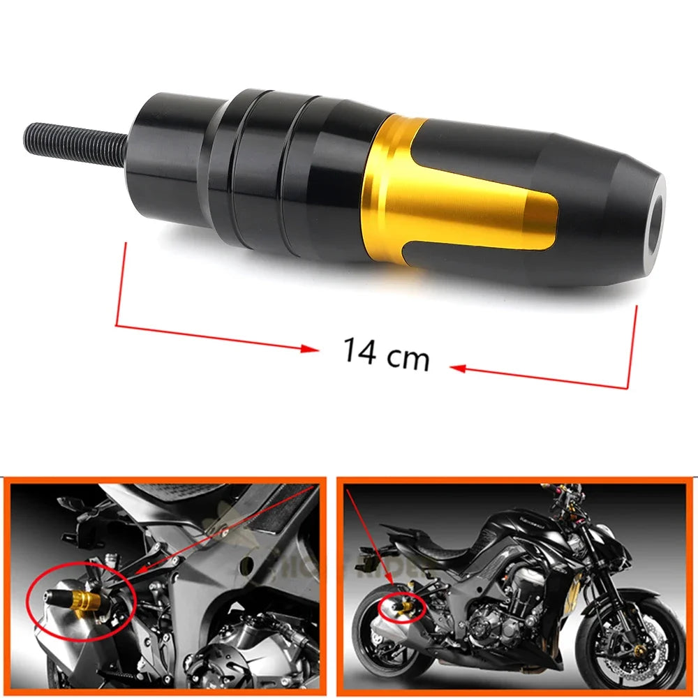 CNC Aluminium Exhaust Sliders Protector for Kawasaki Z900RS Z900 2017-2024
