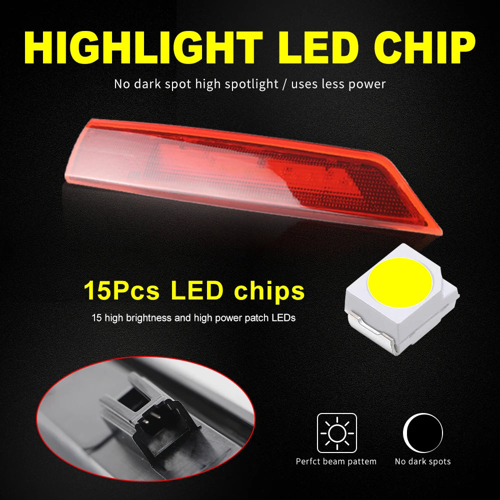 Ford Transit Tourneo Custom BARN DOOR 12-20 2x LED Third Brake Light SMOKE