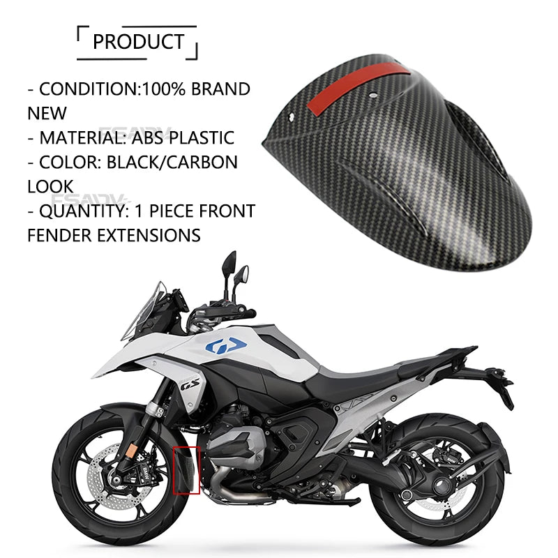 R1300GS Front Fender Mudguard Extender for BMW R1300GS 2023-2026 Adventure GS