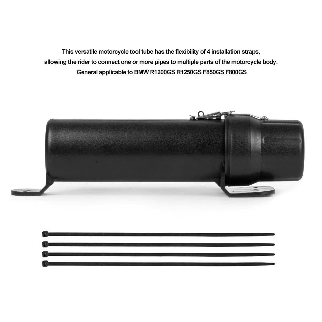 Universal Motorcycle Waterproof Tool Tube w/ Lock – Storage for Gear & Tools BMW