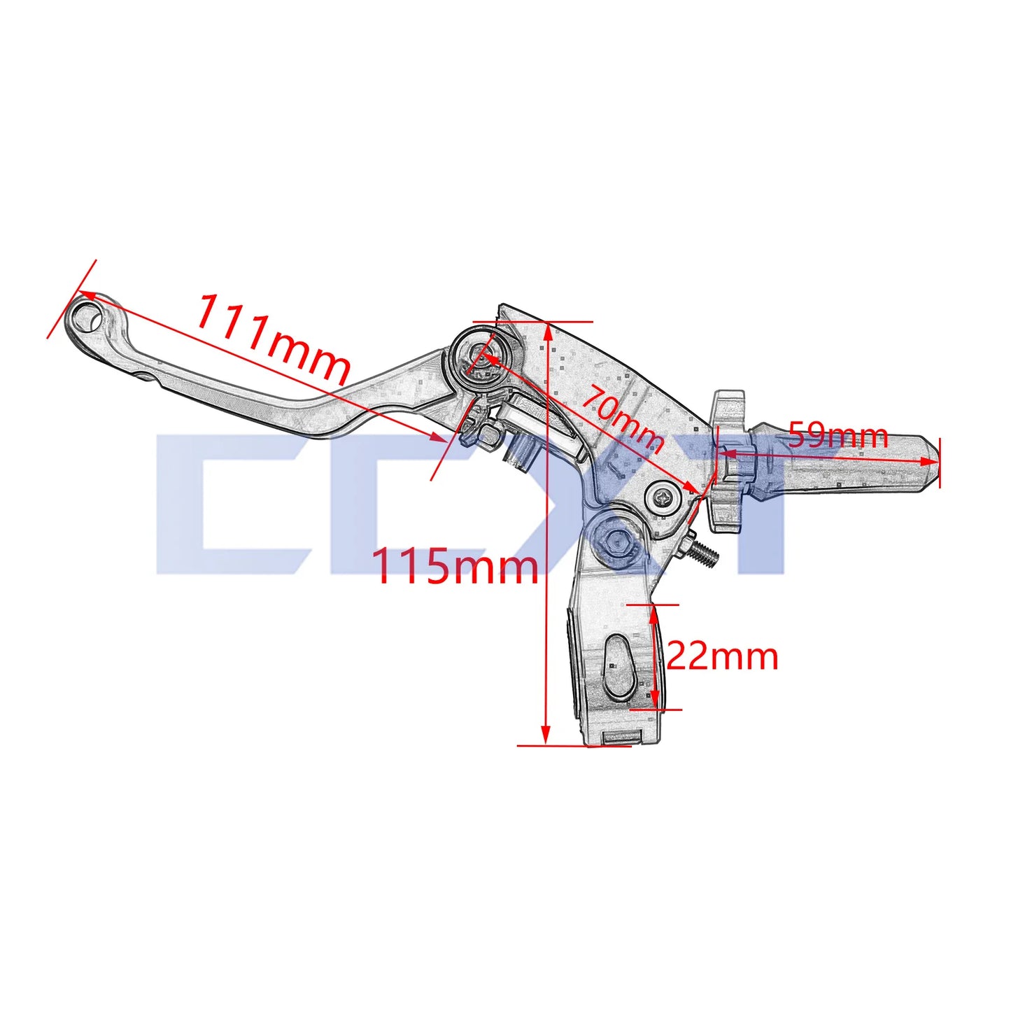 Motorcycle CNC Brake Clutch Lever 22mm KTM 125–500 Dirt Bike Set