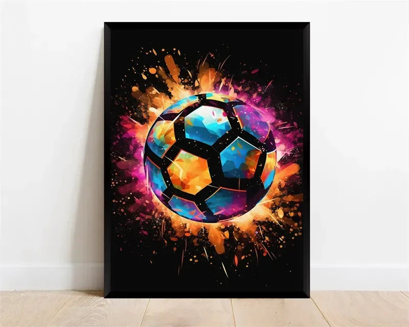 Pop Neon Video Game Character Canvas Wall Art Gamepad Headphones Gaming Room
