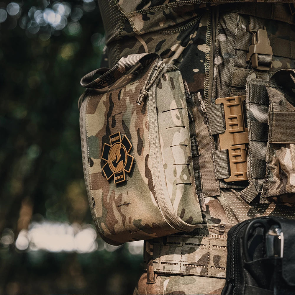 Rhino Rescue Tactical IFAK First Aid Kit Molle Pouch for Outdoor Trauma Care