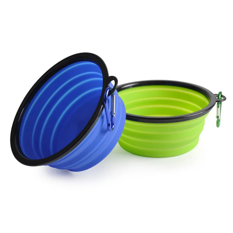 Portable Collapsible Dog Bowl 350ml –  Travel Pet Feeder, Water Dish, keep in Car
