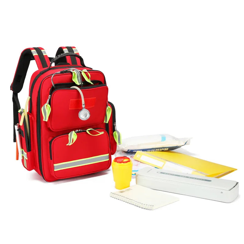 Empty First Aid Kit Backpack for Outdoor Camping & Emergency Medical Storage