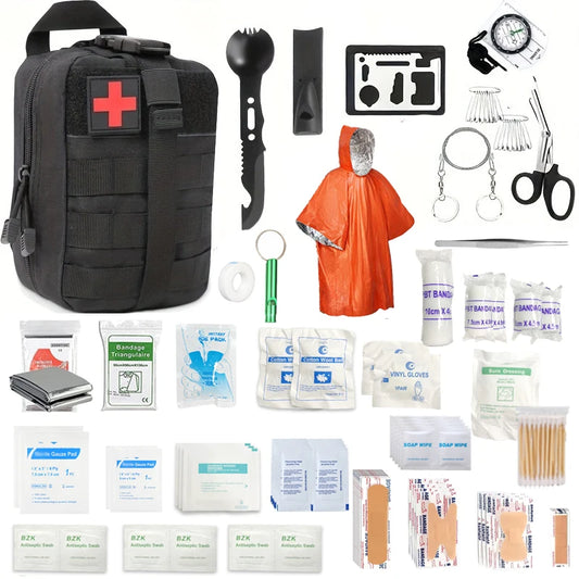 220-Piece Ultimate First Aid Kit - Trauma Medical Kit for Home, Travel & Hiking