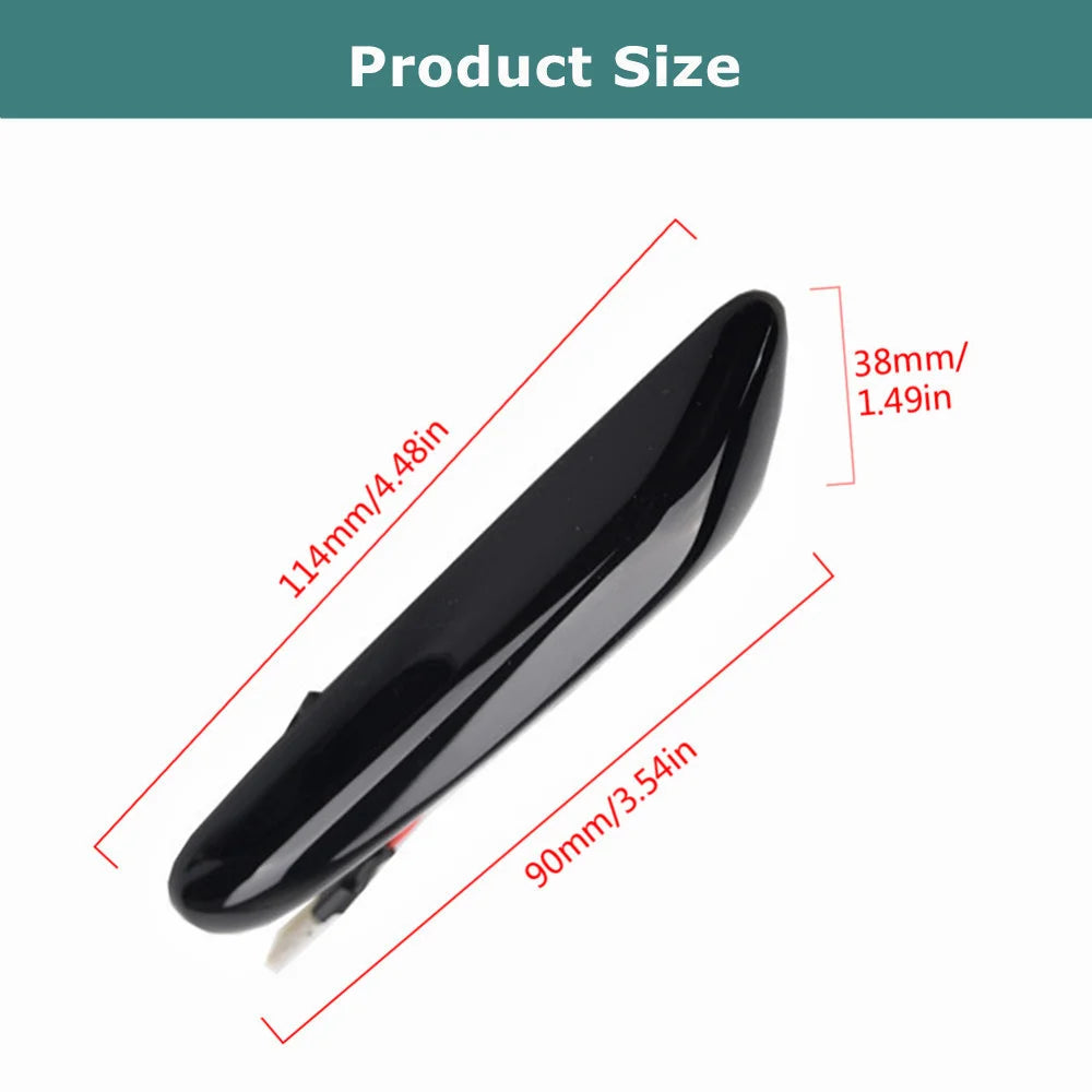 2X Dynamic LED Side Marker Turn Signal Light BMW E46 E90 E60 X1 X3 1 3 5 Series