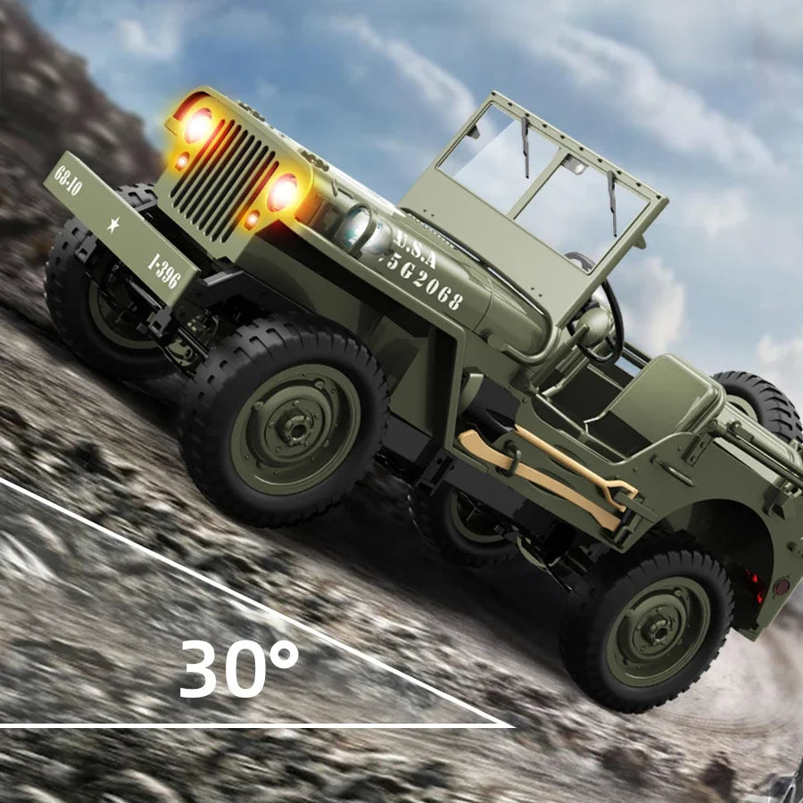 JJRC C8815 1/10 4WD RC Military Jeep style Truck RTR Off-Road Crawler upto 100m