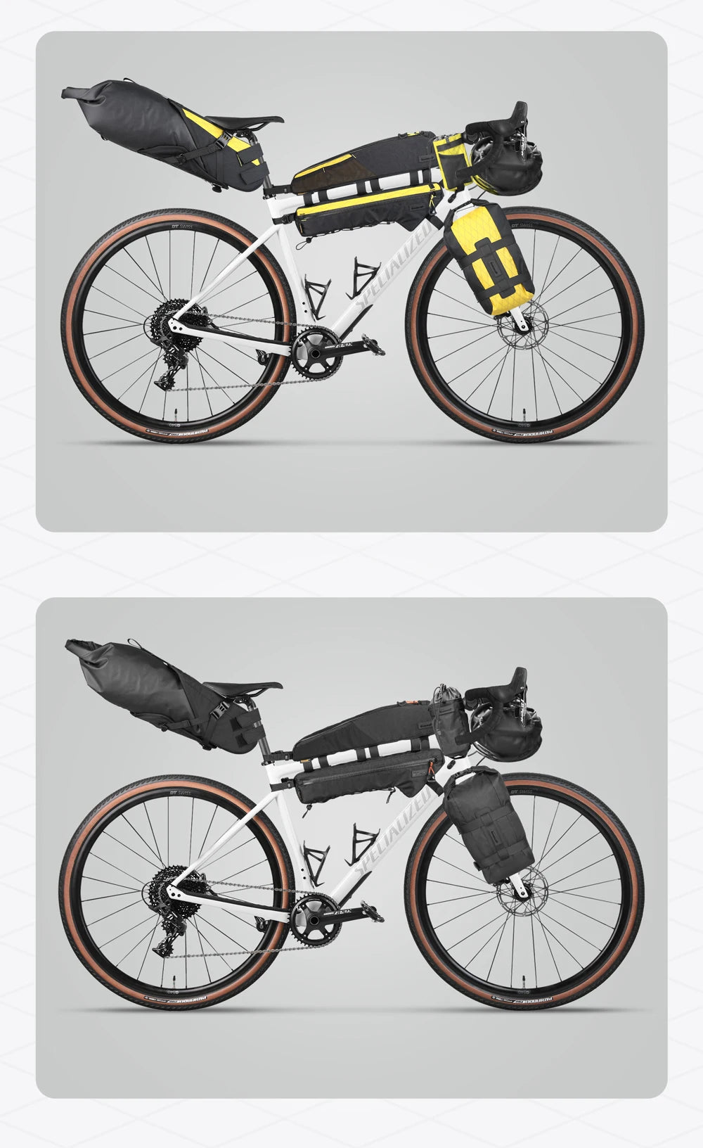 Rhinowalk 6.5L Bike Fork Bag Waterproof Roll Top Front Rack Pack MTB Cycling