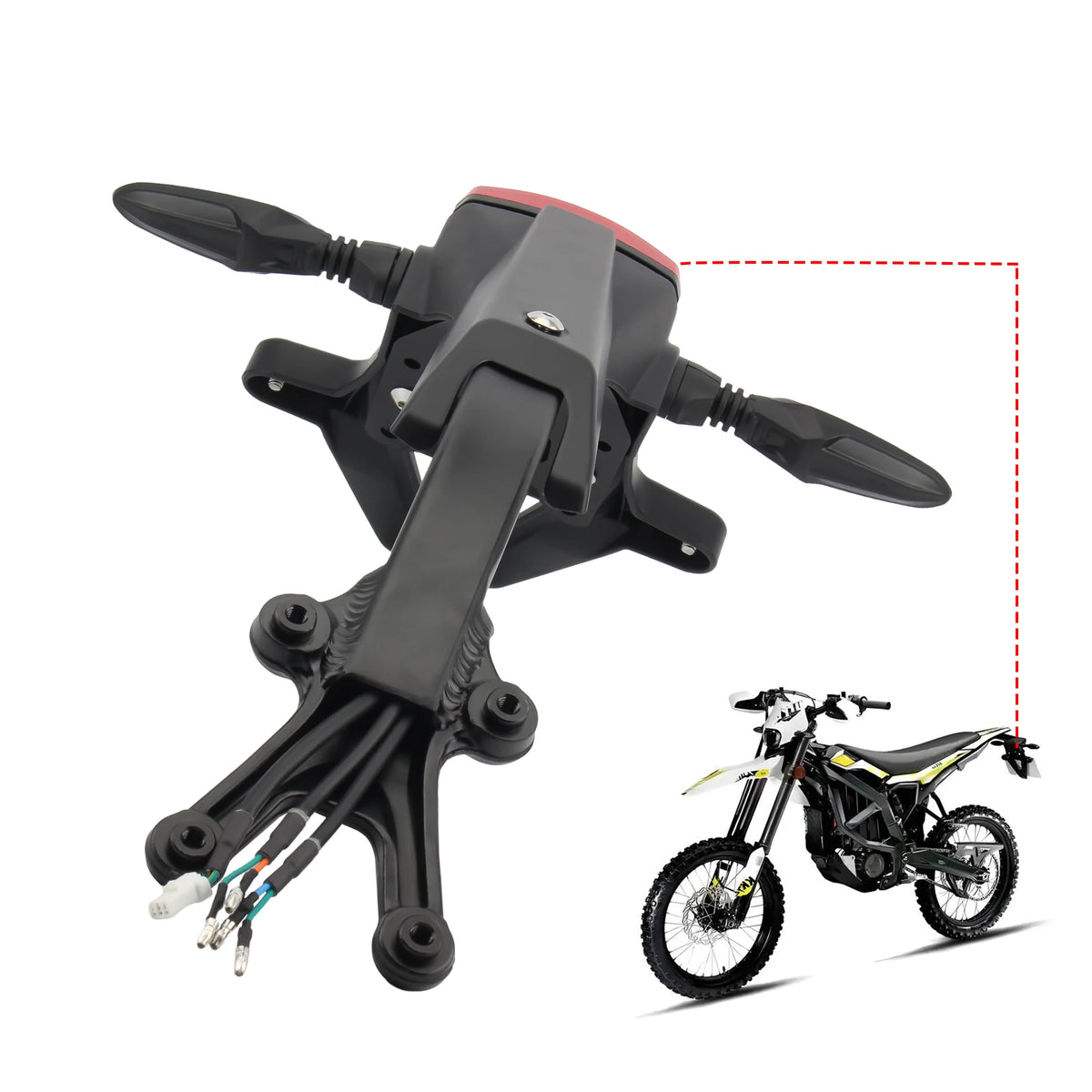 Sur Ron Ultra Bee Rear Fender Tail Light Bracket Indicator Holder Kit