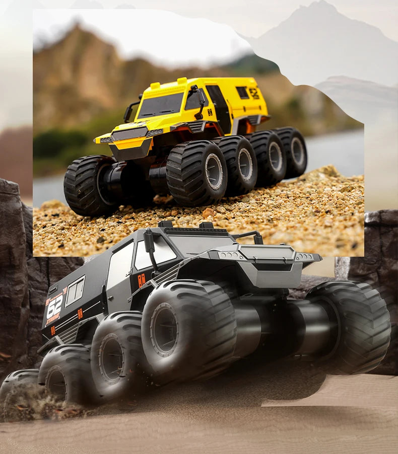 8X8 RC Car 8WD Amphibious Off-Road Stunt Truck 2.4G Waterproof Racing Crawler