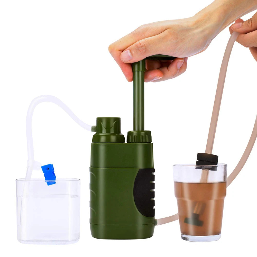 Water Filter Purifier 5000Litre Camping Hiking Emergency Survival Gear Outdoor