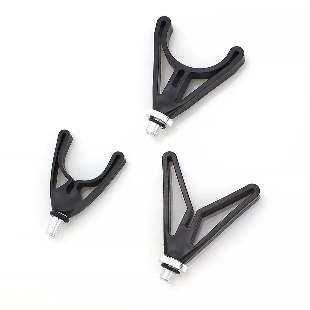 Hirisi 4 Pieces Carp Fishing Rod Rest Head for Bank Sticks & Buzz Bar